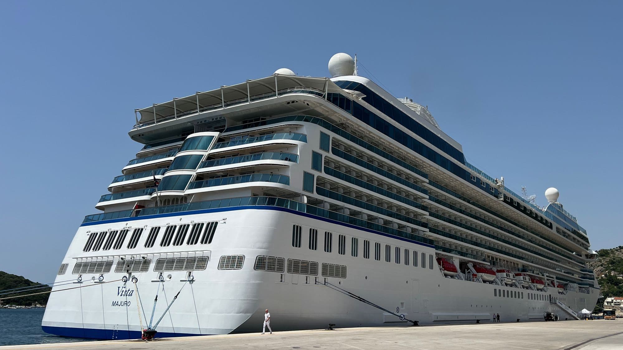 Oceania Vista in port at Dubrovnik