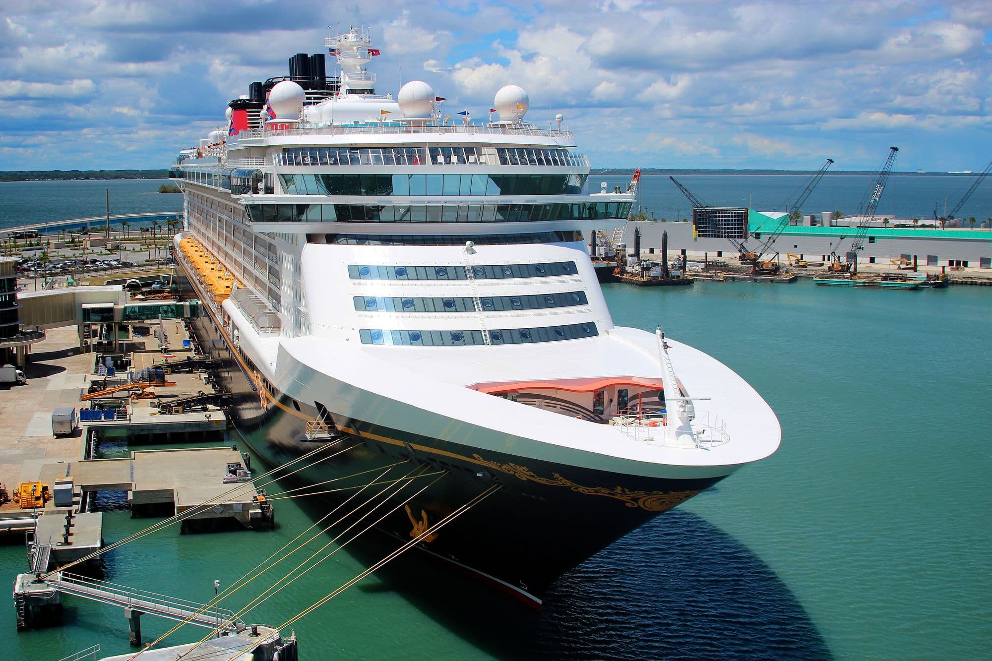 A cruise ship at the Port Canaveral terminal