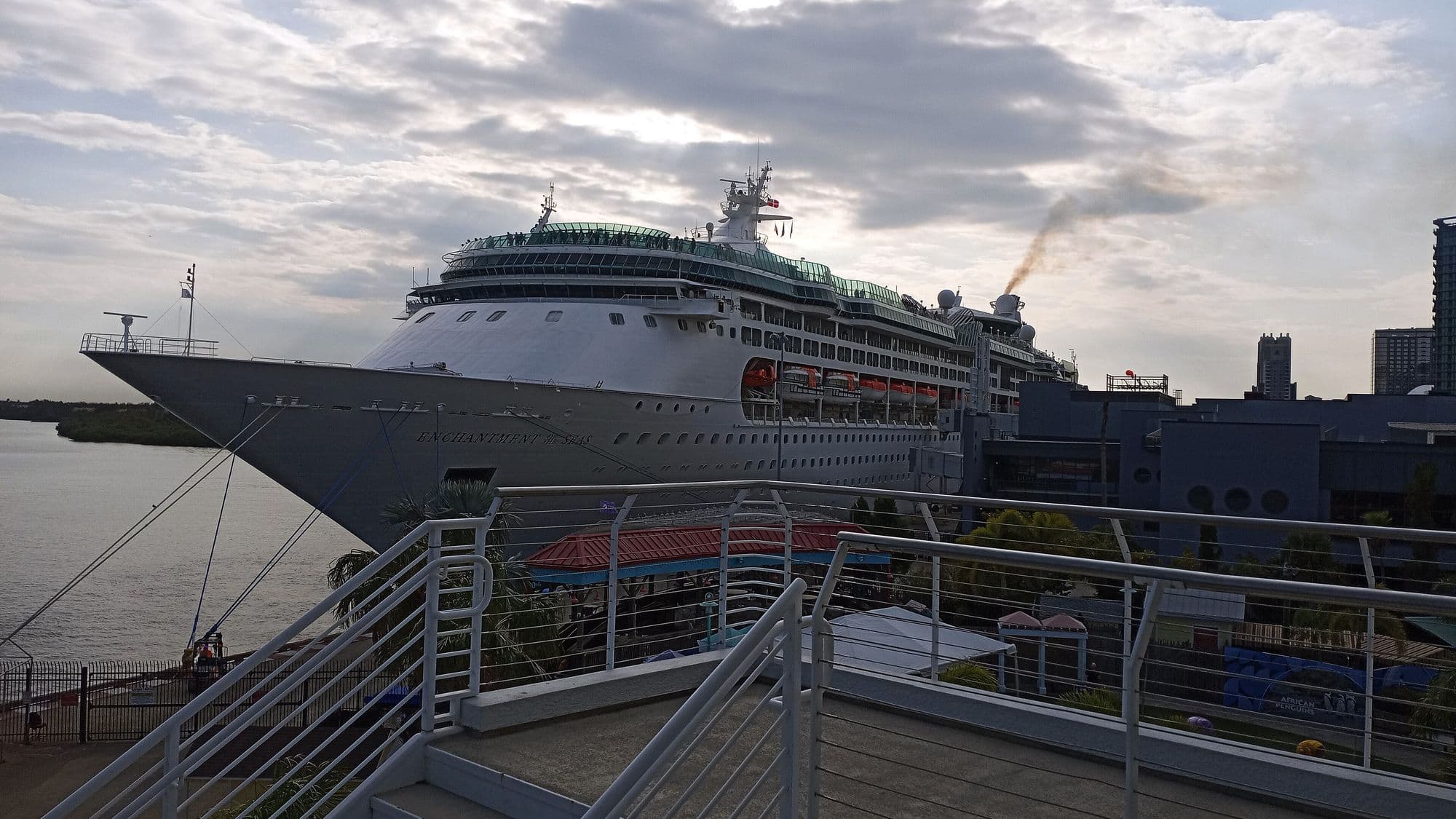 A cruise ship at the Port Tampa Bay terminal